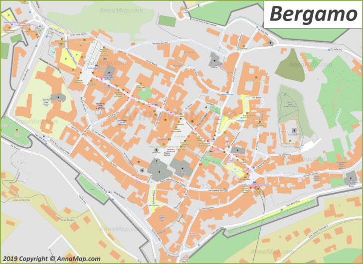 City Map of Bergamo Italy