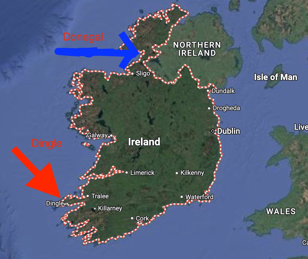 Dingle And Donegal: Travel Notes -Michael Ruhlman inside Map of Donegal and Northern Ireland