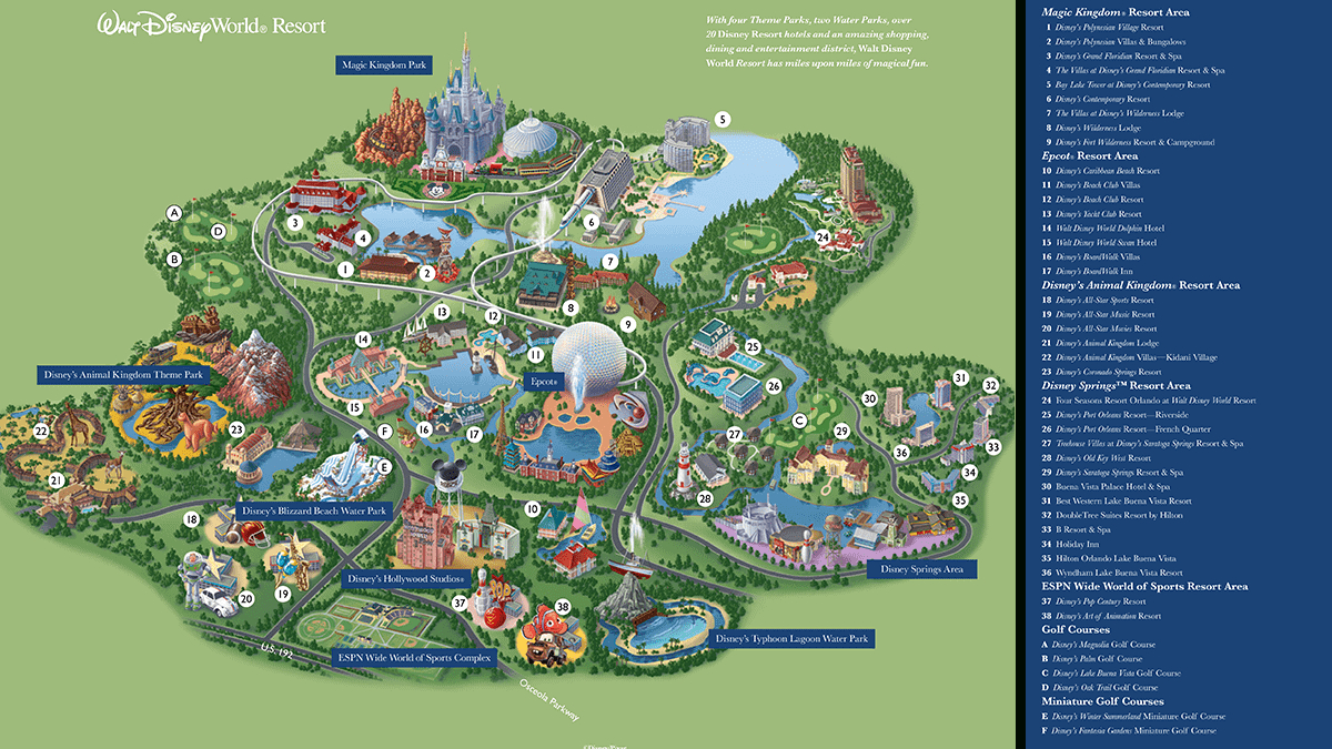 Disney World Maps - With Magic Kingdom Map inside Printable Map Of Magic Kingdom Orlando