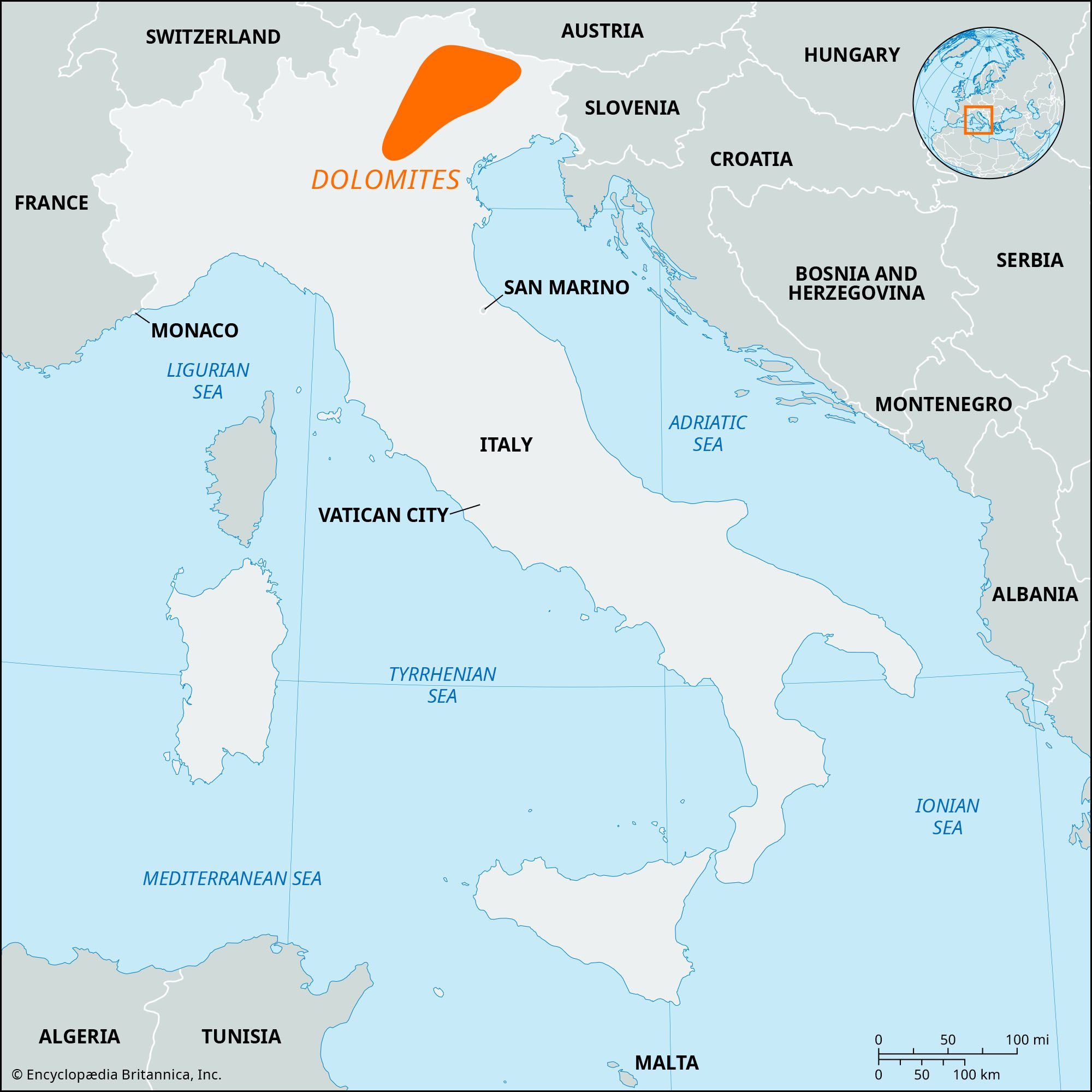 Dolomites | Location, Mountains, Map, &amp;amp; Facts | Britannica regarding Map of the Dolomites Italy