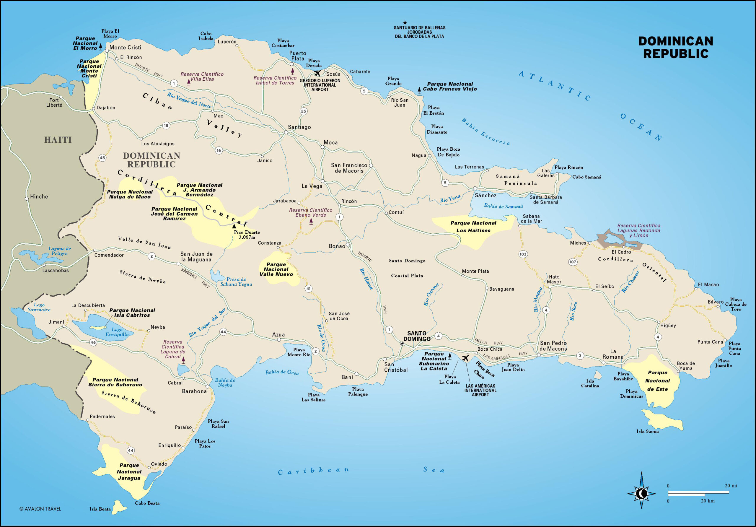 Dominican Republic | Moon Travel Guides regarding Free Printable Map Of Dominican Republic
