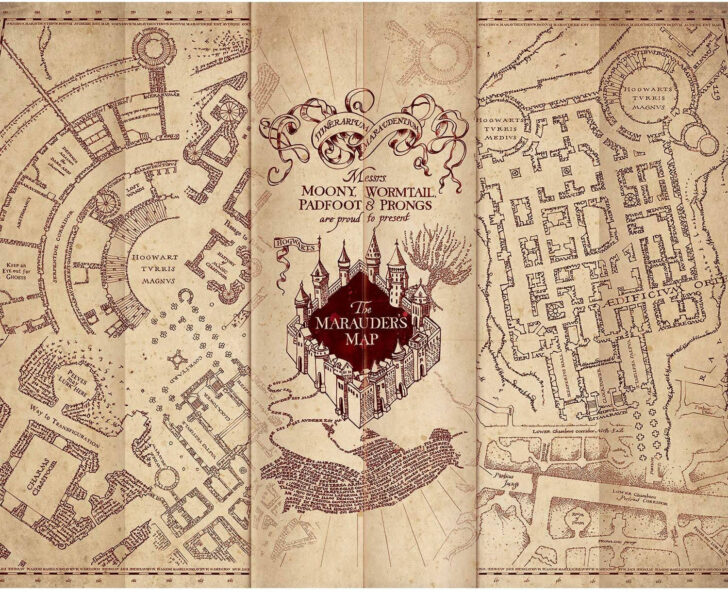 Free Printable Full Size Marauders Map