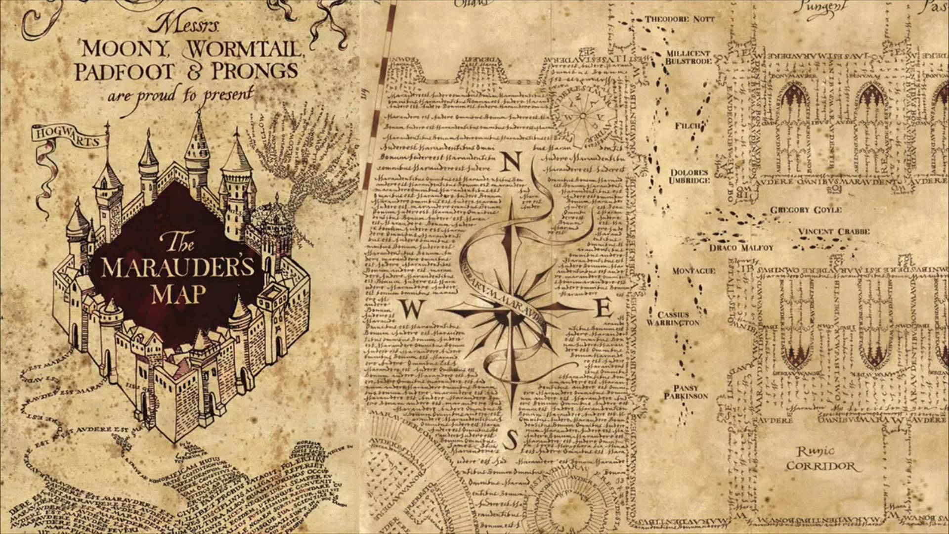 Download The Marauders Map Guide Wallpaper | Wallpapers intended for Free Printable Full Size Marauders Map