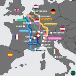 Driving To Italy From Uk: Best Routes & Driving Tips | The Gap Inside Driving Map Of France And Italy