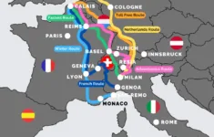 Driving To Italy From Uk: Best Routes &amp; Driving Tips | The Gap inside Driving Map Of France And Italy