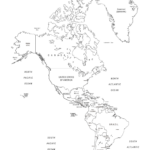 Editable Canva North And South America Sales Map Coloring Page,Road Trip  Map,Travel Map Tracker With Printable North And South America Map