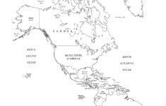 Editable Canva North And South America Sales Map Coloring Page,Road Trip  Map,Travel Map Tracker with Printable North and South America Map