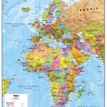 Emea   Europa, Afrika, Mittlerer Osten   Politisch (100 X 120 Cm /  1:13.500.000) Pertaining To Map Of Europe And Asia And Africa
