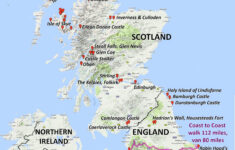 England: Coast To Coast Hike; Hadrian'S Wall; Medieval with Map Of Northern England And Scotland