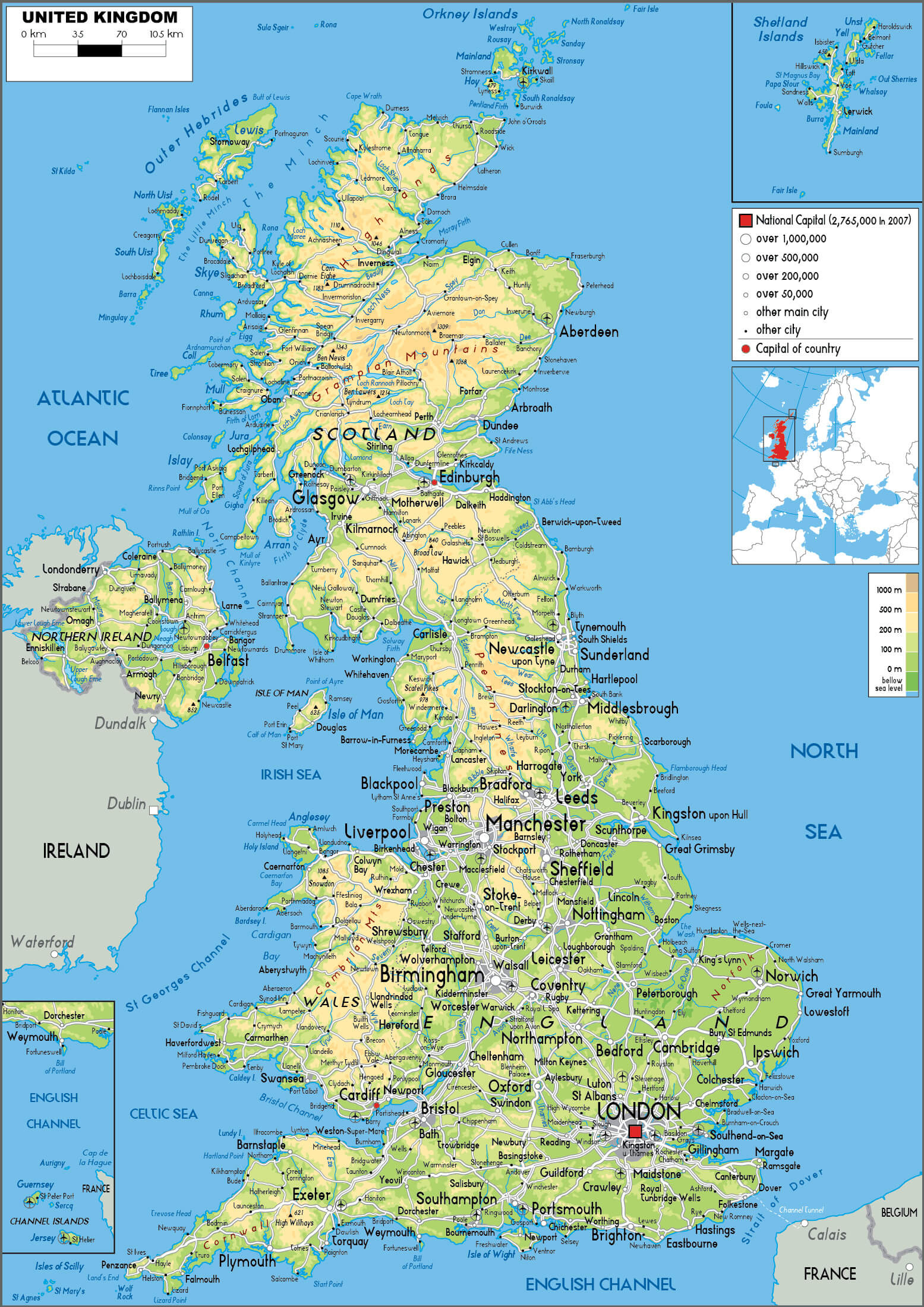 England Map - Guide Of The World pertaining to Map Of Scotland France And England