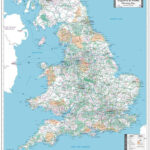 England & Wales   Planning Wall Map   2024 Inside Road Map Of England Scotland And Wales