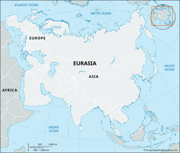 Do Maps of Just Europe and Asia Exist