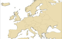 Europe Blank Map regarding Map Of Europe And Asia Without Labels