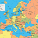 Europe Map And Satellite Image Inside Current Map Of Europe And Asia