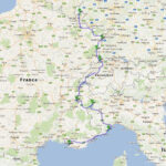 Europe   Which Scenic Road To Take To The South Of France Pertaining To Map Of Southern France And Northern Italy