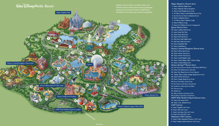 Disney World Magic Kingdom Map Printable