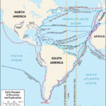 Exploration And Settlement Of The Americas   Kids | Britannica For European Settlements In North And South America 1682 Map
