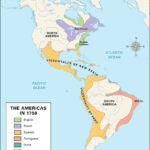 Exploration And Settlement Of The Americas   Kids | Britannica Within European Settlements In North And South America 1682 Map