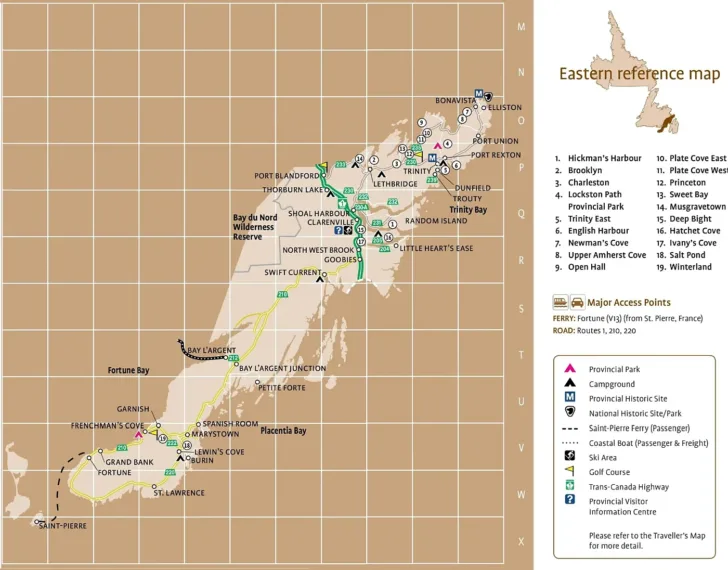 Bonavista Printable Map