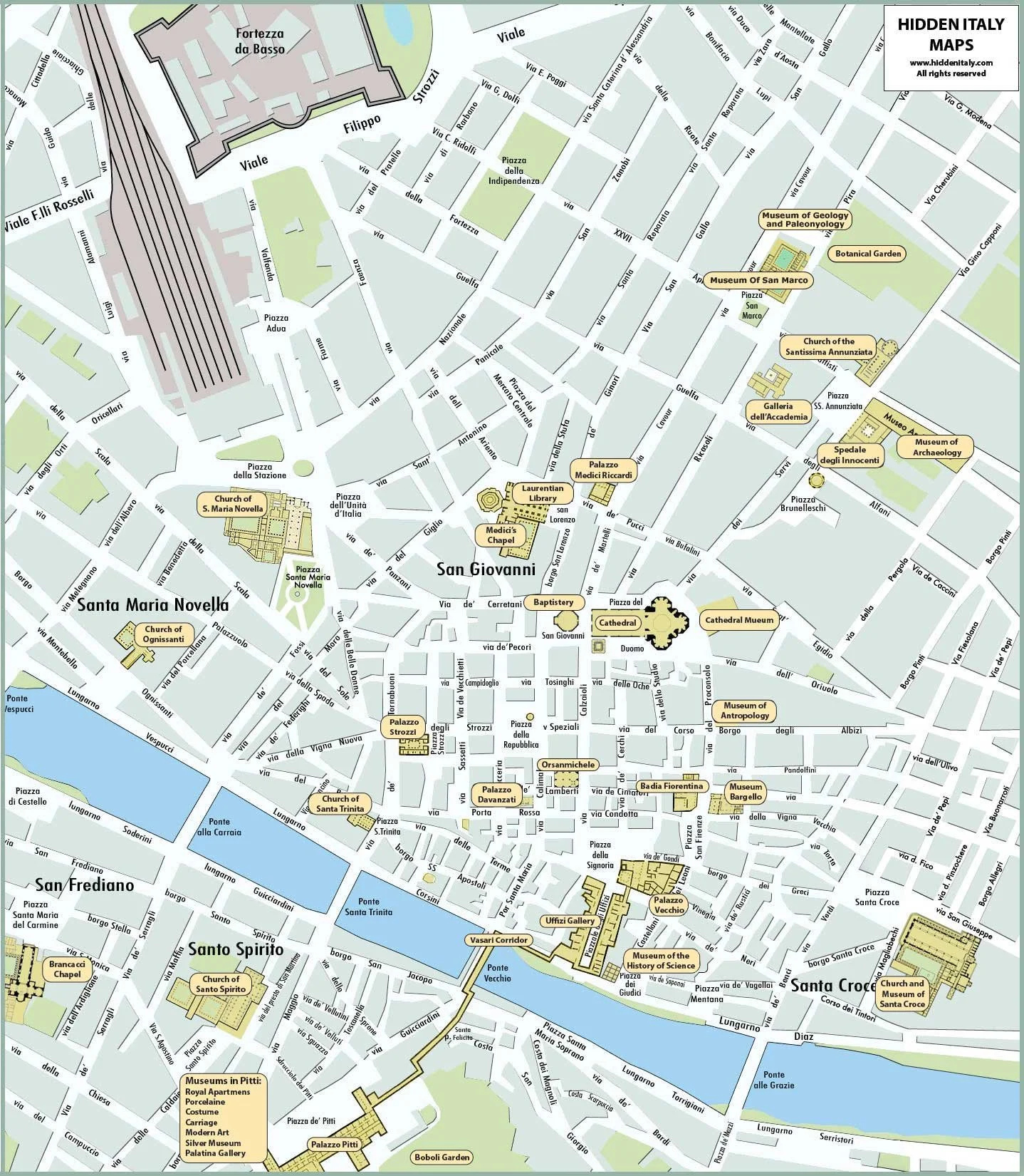 Exploring Florence With A Map - The Definitive Guide To Florence regarding Map Of Florence Italy Attractions
