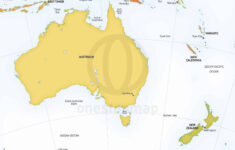 🇦🇺 🇳🇿 Vector Map Of Australia - New Zealand | One Stop Map within Free Printable Map of Australia and New Zealand