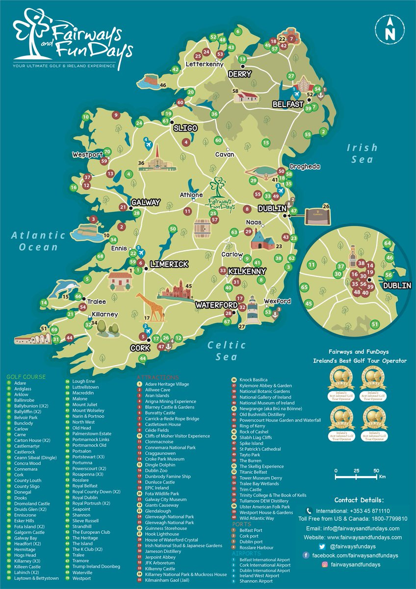 Fairways And Fundays On X: &amp;quot;We&amp;#039;Ve Prepared A Magnificent Map Of pertaining to Map Of Golf Courses In Northern Ireland