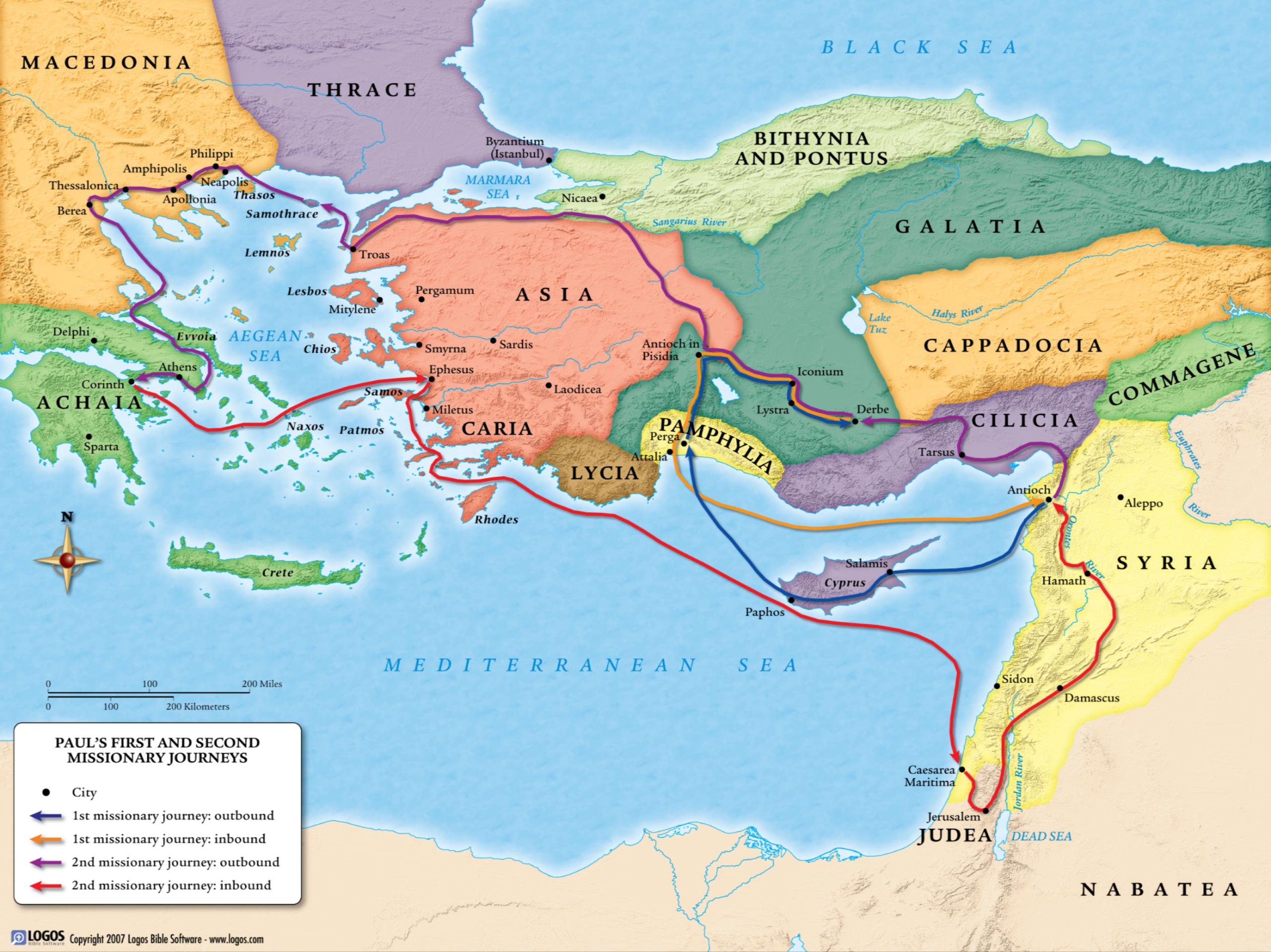 Faith Bible Church: St. Paul, Mn &amp;gt; Maps Of Paul&amp;#039;S Journeys inside Paul&amp;amp;#039;s Second Missionary Journey Map Printable