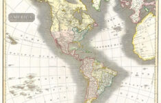 File:1814 Thomson Map Of North And South America - Geographicus with regard to North And South America Border Map