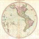 File:1818 Pinkerton Map Of The Western Hemisphere (North America With Regard To Clear Map Of Western Hemisphere