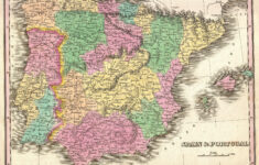 File:1827 Finely Map Of Spain And Portugal – Geographicus regarding Detailed Map of Portugal and Spain