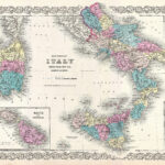 File:1855 Colton'S Map Of Southern Italy, Sicily, Sardinia And For Map Of Italy Sicily And Malta