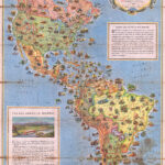 File:1930 Pictorial Map Of North America And South America Pertaining To Detailed Map Of North And South America