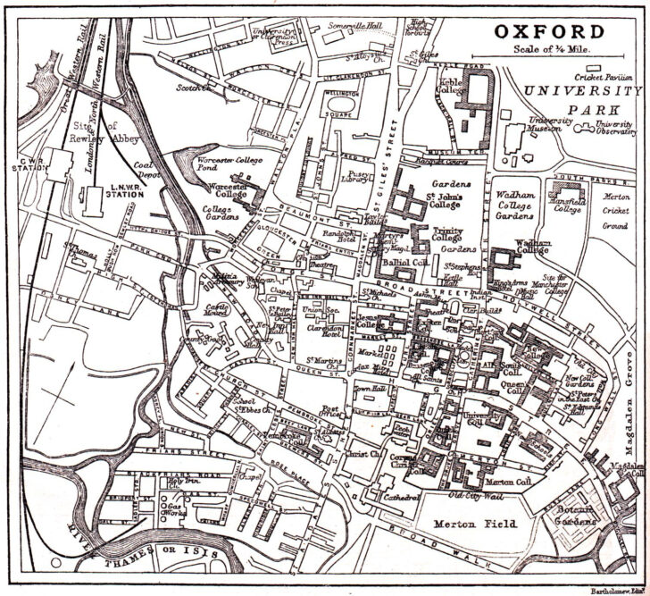 Oxford Map Printable Oxford Map Printable