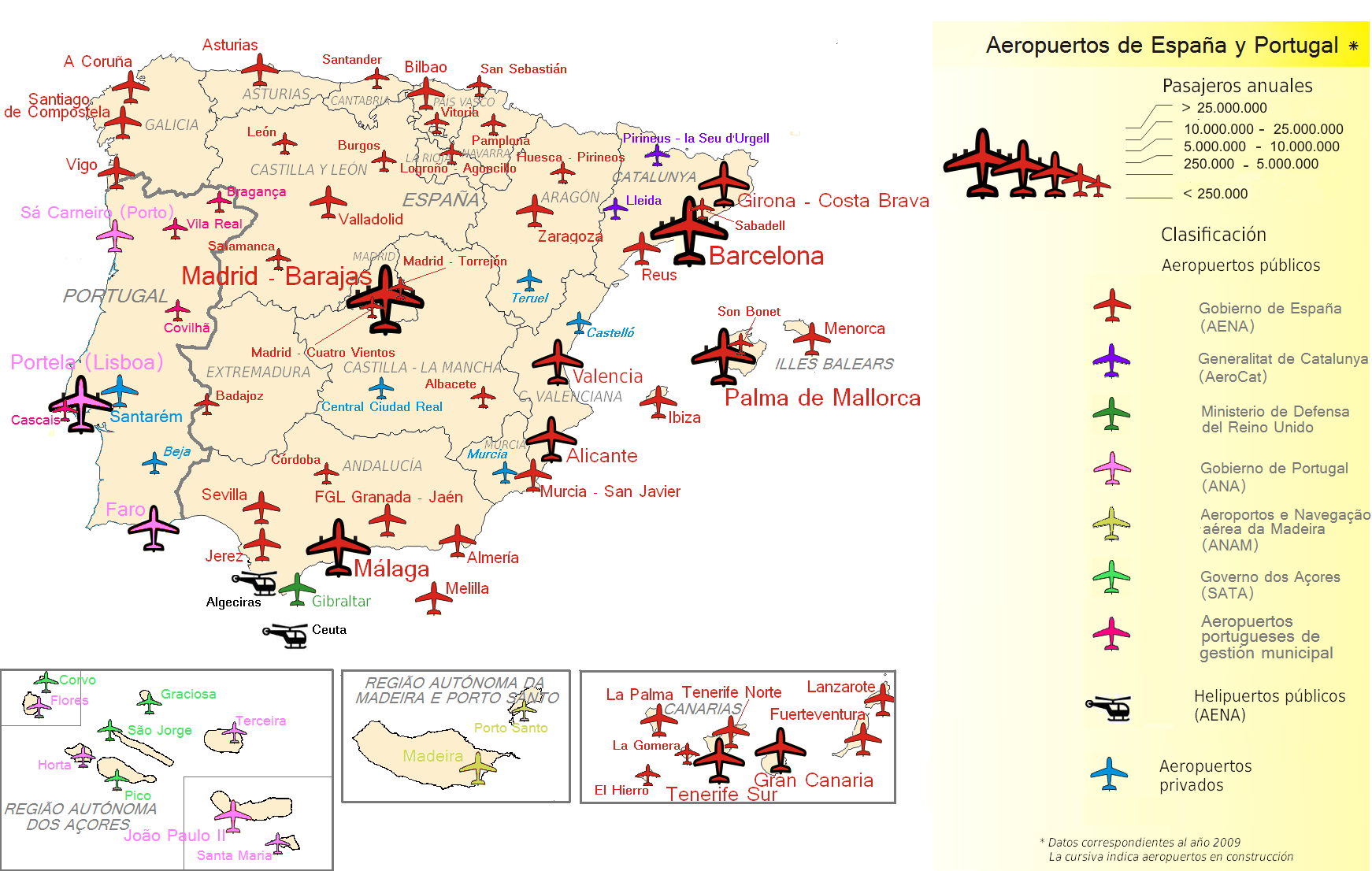 File:airports Of Spain And Portugal - Wikimedia Commons throughout Map Of Spain And Portugal Airports