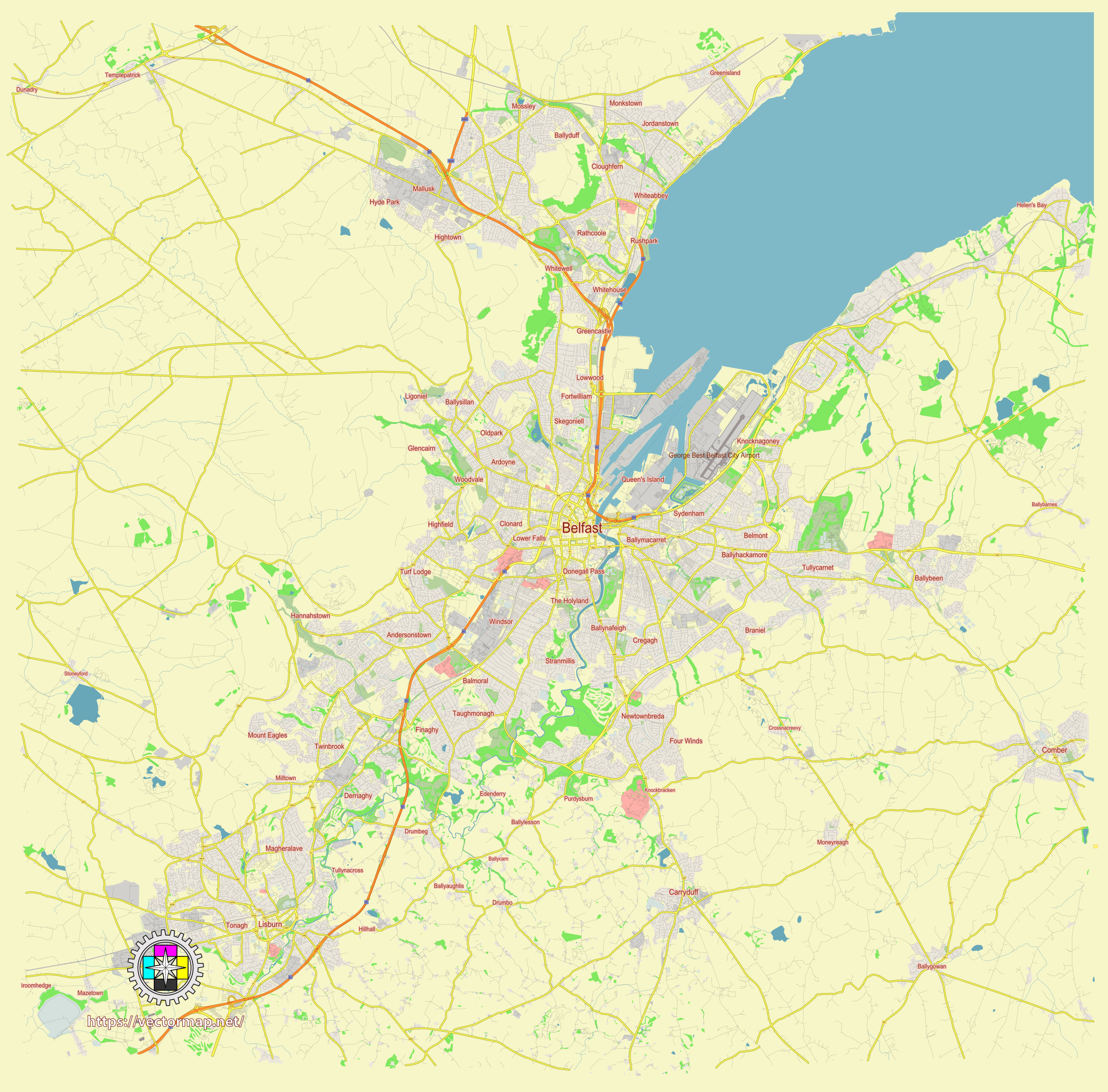 File:belfast Northern Ireland Uk Street Map.svg - Wikimedia Commons with regard to Street Map of Belfast Northern Ireland