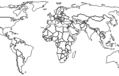 File:black And White Political Map Of The World - Wikimedia throughout Black And White World Map Printable