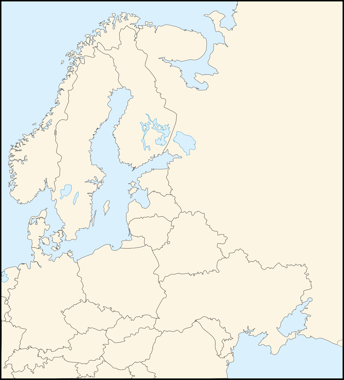 File:blank Map Of North-East Europe.svg - Wikimedia Commons throughout Free Printable Map Of Eastern Europe