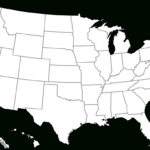 File:blank Us Map (White On Gray And Black).Svg   Wikimedia Commons Within Black And White Printable Map Of The United States
