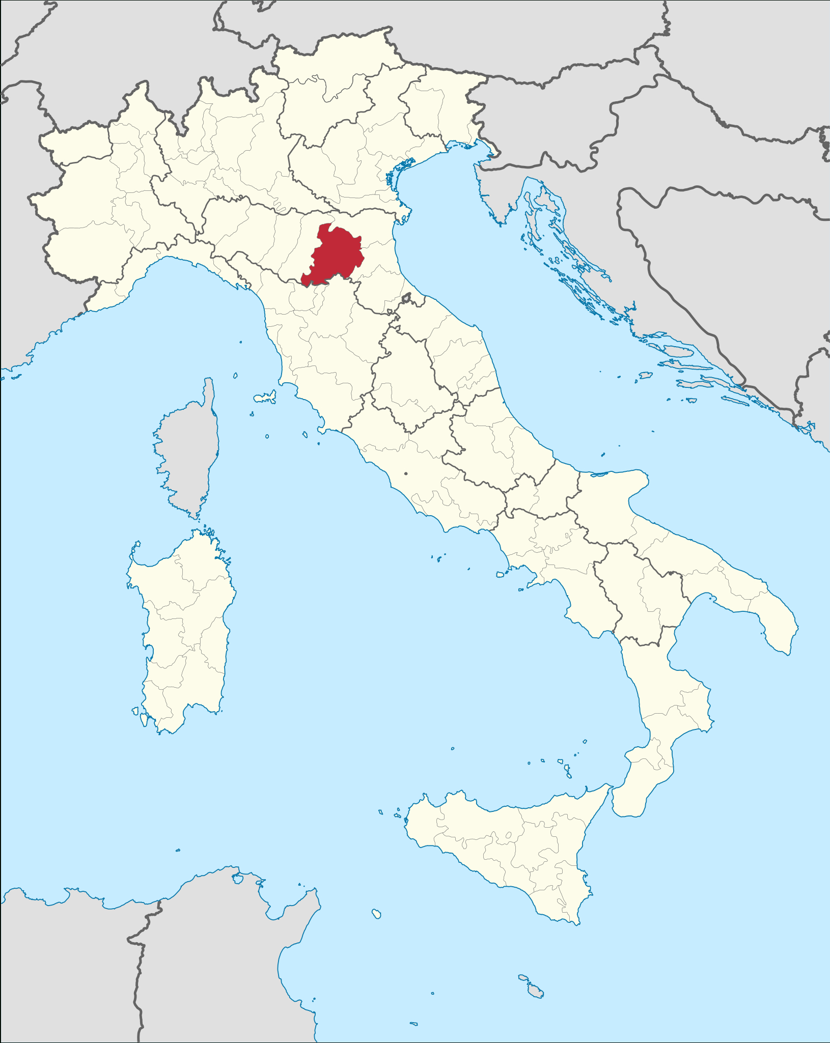 File:bologna In Italy.svg - Wikimedia Commons regarding Bologna on Map of Italy