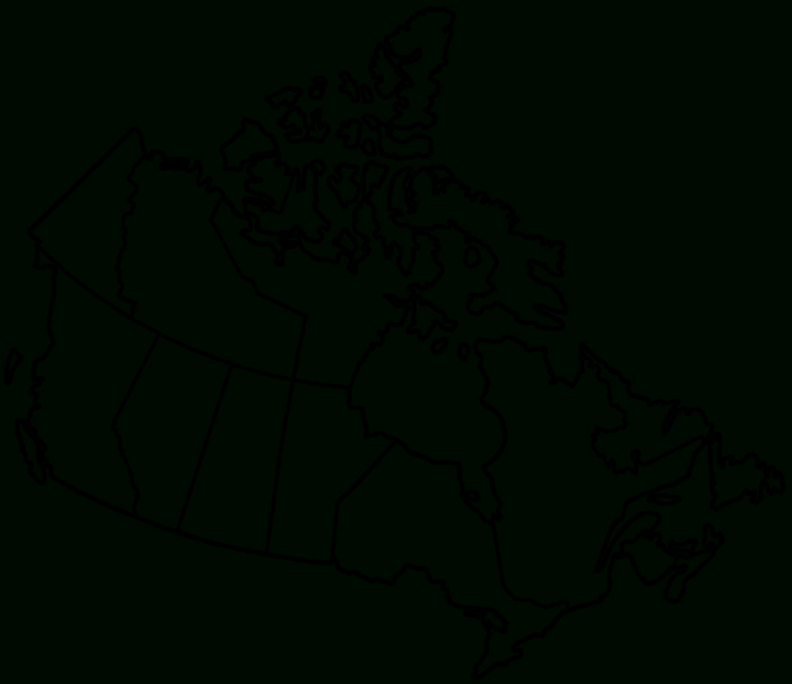 Free Printable Map of Canada with Provinces