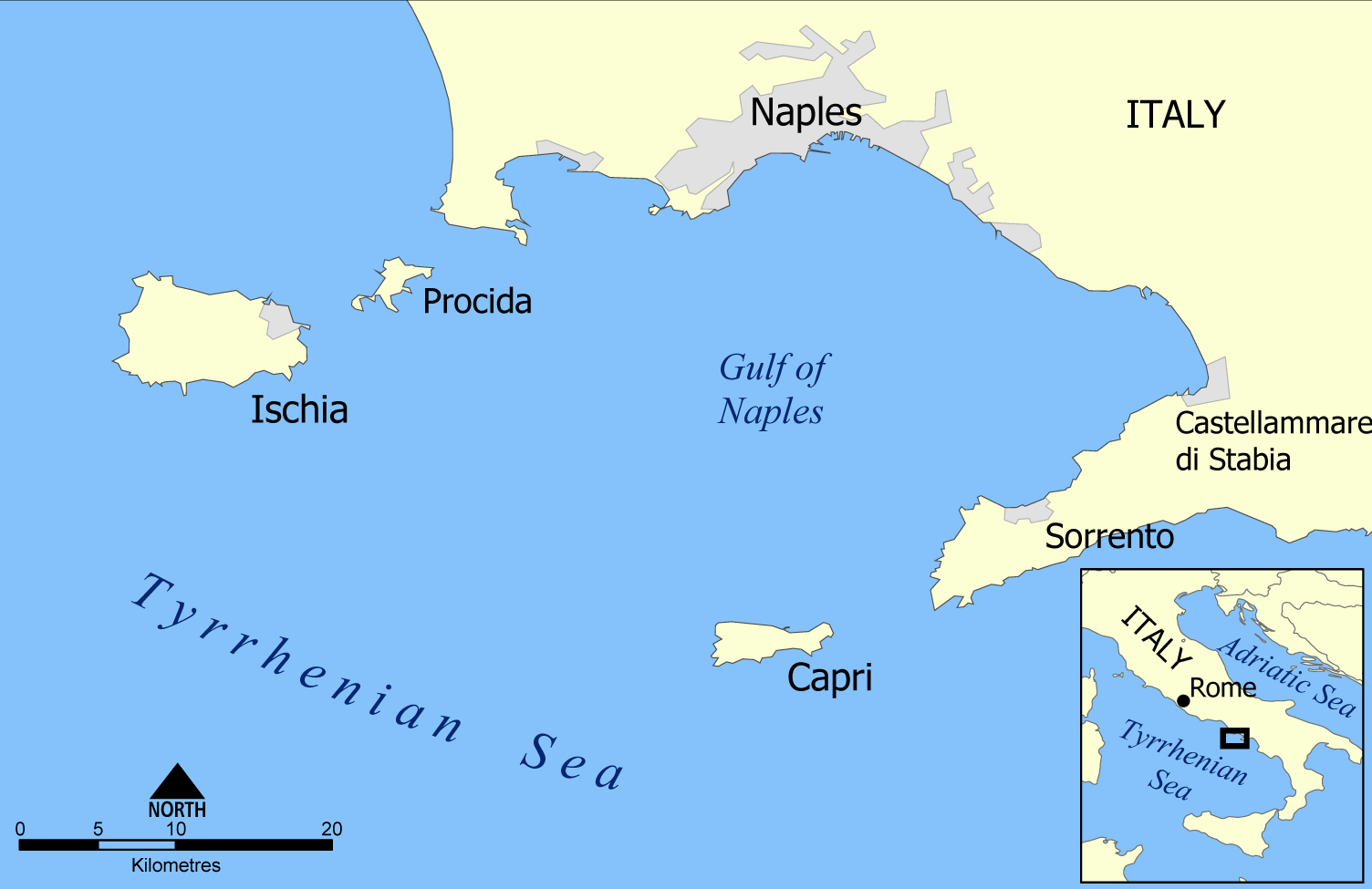 File:capri And Ischia Map - Wikimedia Commons with regard to Isle of Capri Italy Map