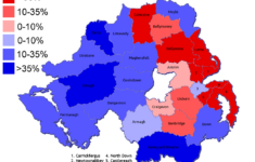 File:districts Of Northern Irelandpredominant Religion throughout Religion Map Of Northern Ireland