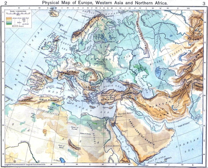 Map of Europe North Africa and West Asia