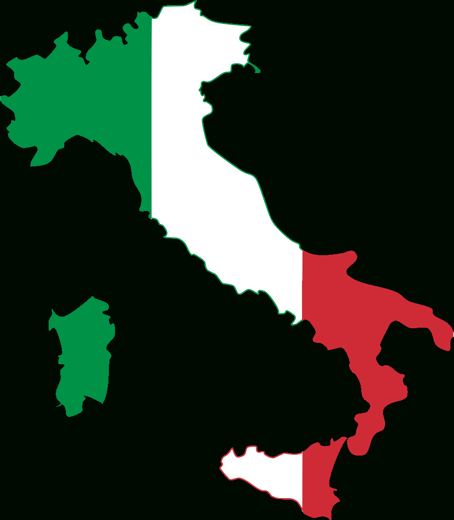 File:flag Map Of Italy.svg - Wikimedia Commons within Map and Flag of Italy