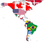 File:flag Map Of The Americas   Wikimedia Commons Within North And South America Map With Flags