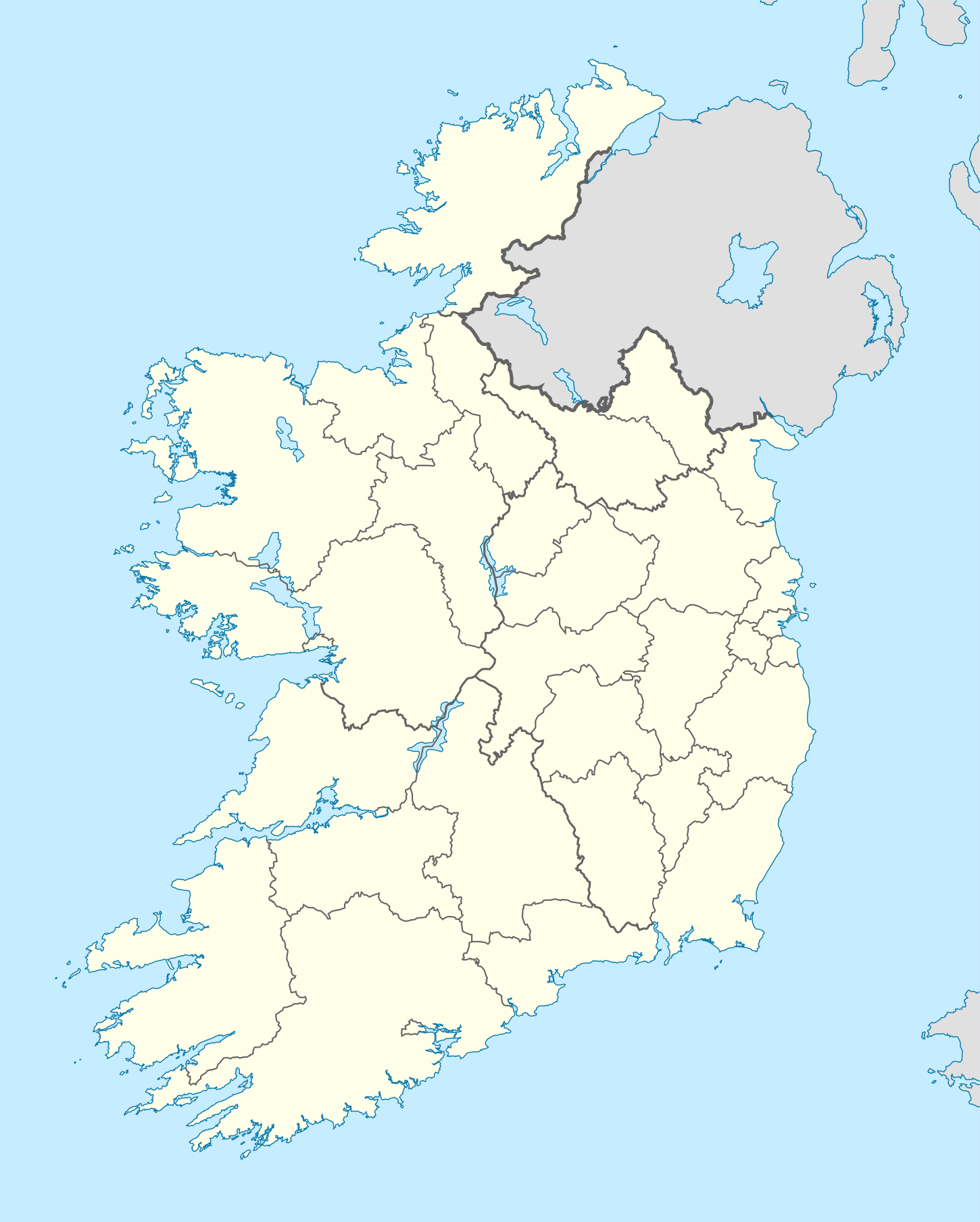 File:ireland Location Map.svg - Wikimedia Commons with Blank Map of Wicklow County