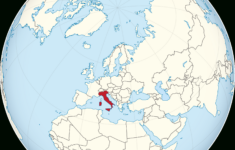 File:italy On The Globe (Europe Centered).Svg - Wikimedia Commons with Map of Italy In the World