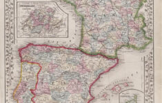 File:map Of France, Spain And Portugal. (Ia Bp 33017).Pdf intended for Map of Spain France and Portugal