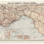 File:map Of French And Italian Riviera Specially Prepared For For Map Of French Riviera And Italy