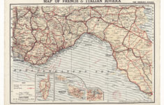 File:map Of French And Italian Riviera Specially Prepared For for Map of French Riviera and Italy